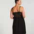 Nora Lace Slip Dress, Black