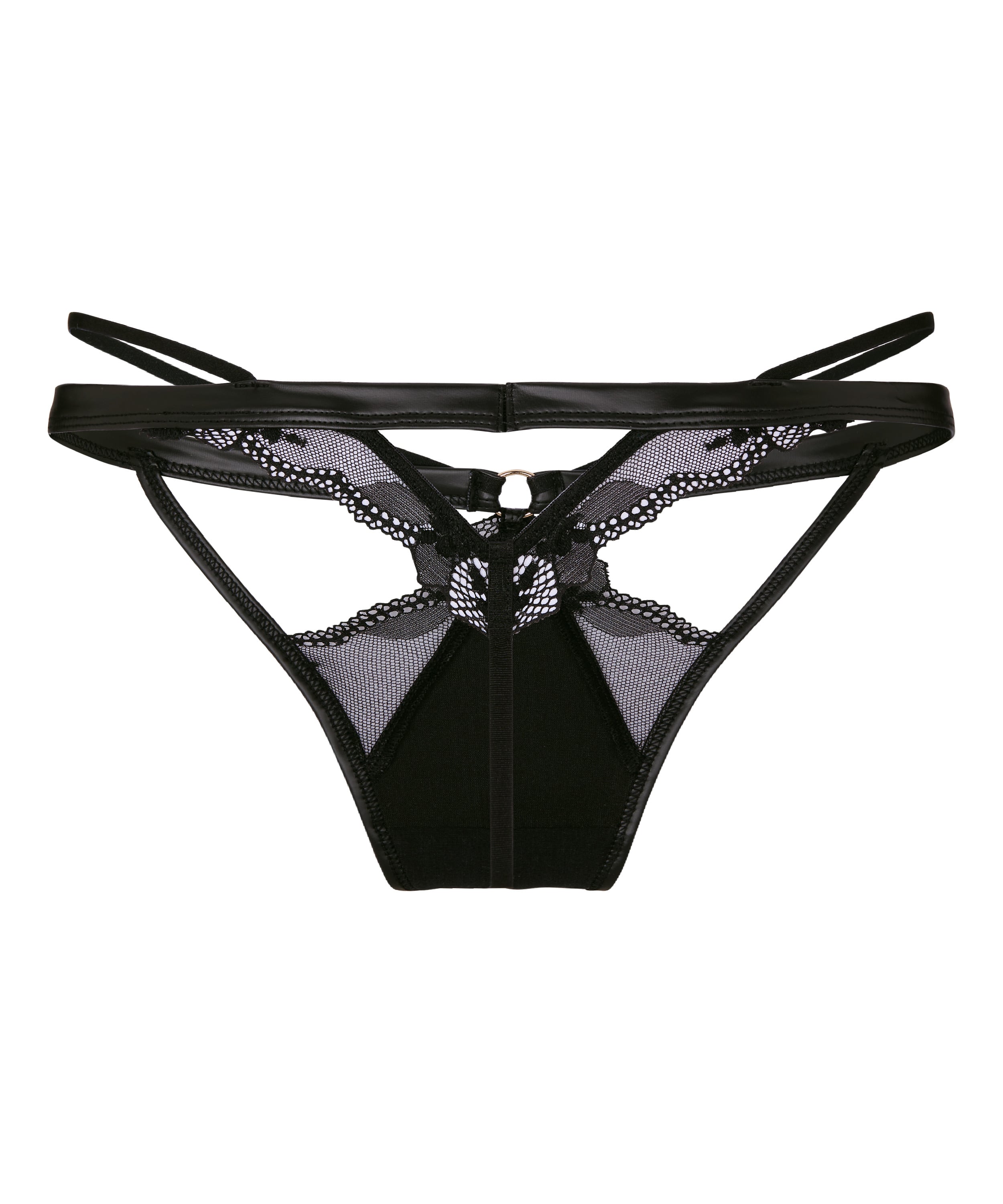 Highleg Thong Ilenia, Black, main
