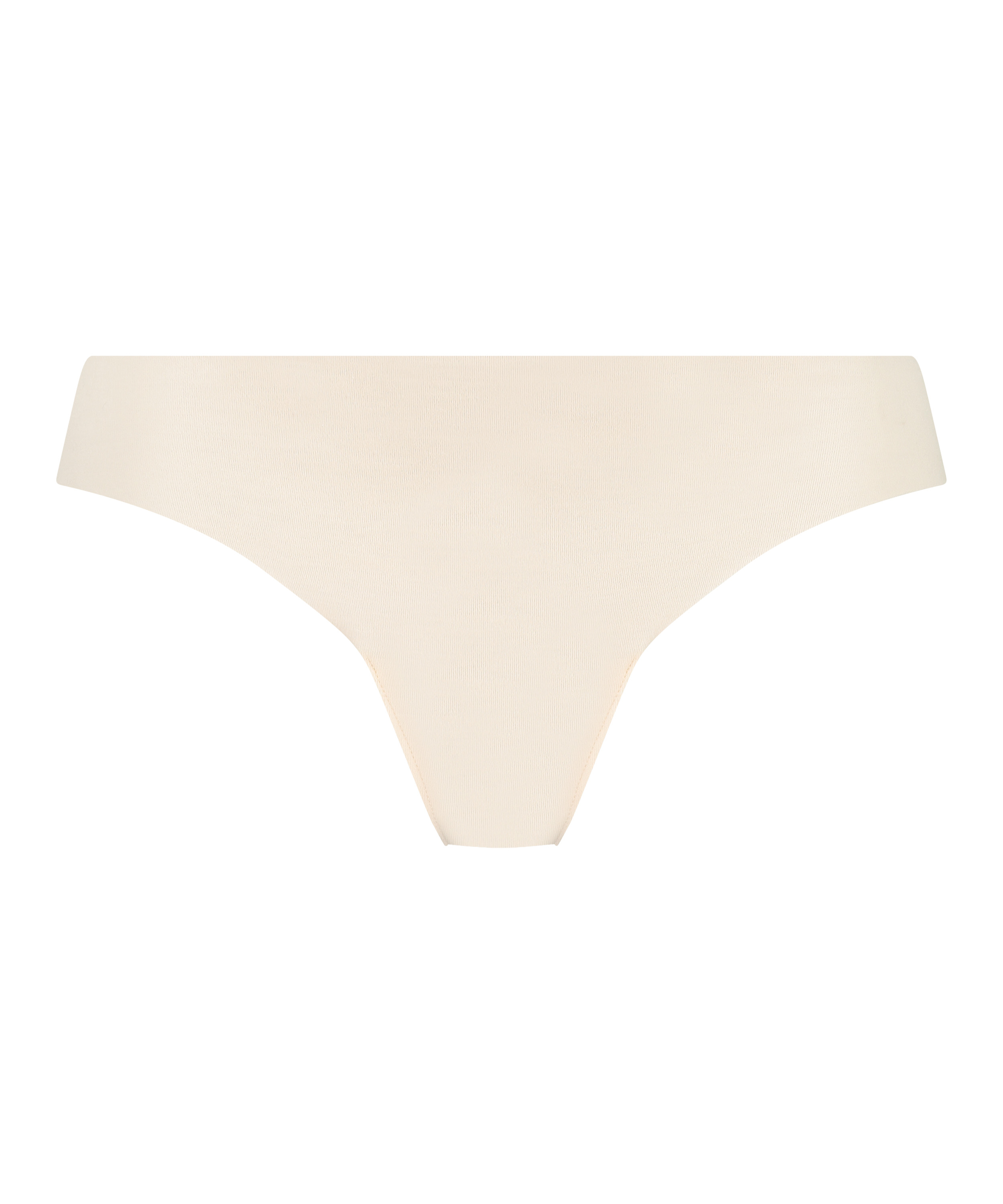 Invisible cotton thong, Beige, main