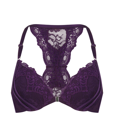 Sienna Padded Push-Up Underwired Bra, Purple