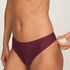 Lace Back Invisible Thong, Purple