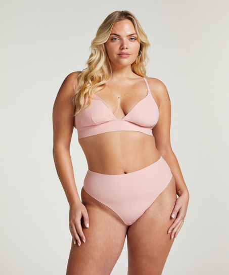 Smooth Triangle Bralette, Pink