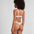Plunge Padded Underwired Bra, White