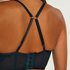 Margaret padded push-up long line underwired bra Lucy Hale, Blue