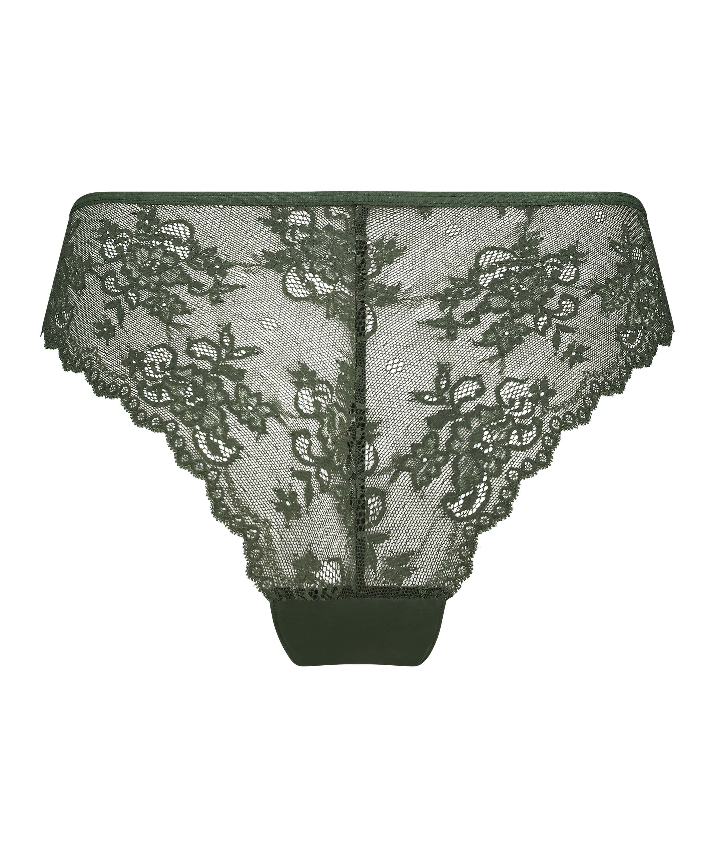 Invisible Lace Back Brazilian, Green, main