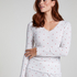 Pointelle Pyjama Top, White