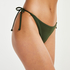 Luxe string bikini shorts, Green
