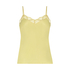 Satin Lace cami top, Yellow