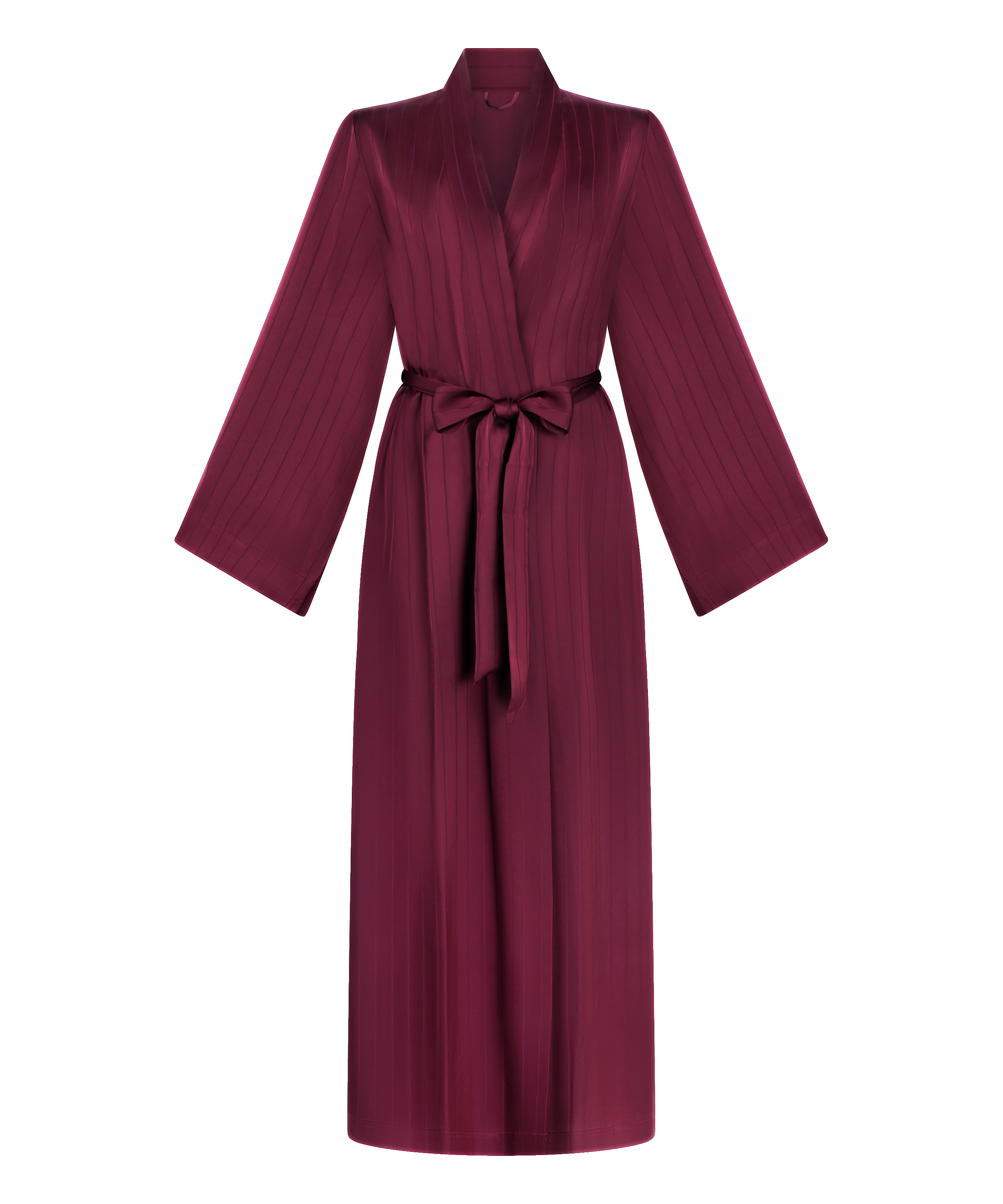 Satin Pinstripe Kimono, Purple, main
