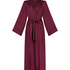 Satin Pinstripe Kimono, Purple