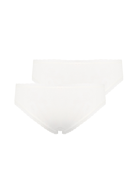 3-pack Georgia Cotton Brazilian shorts, White