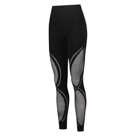 HKMX High Waist Seamless Sportlegging Comfort, Black