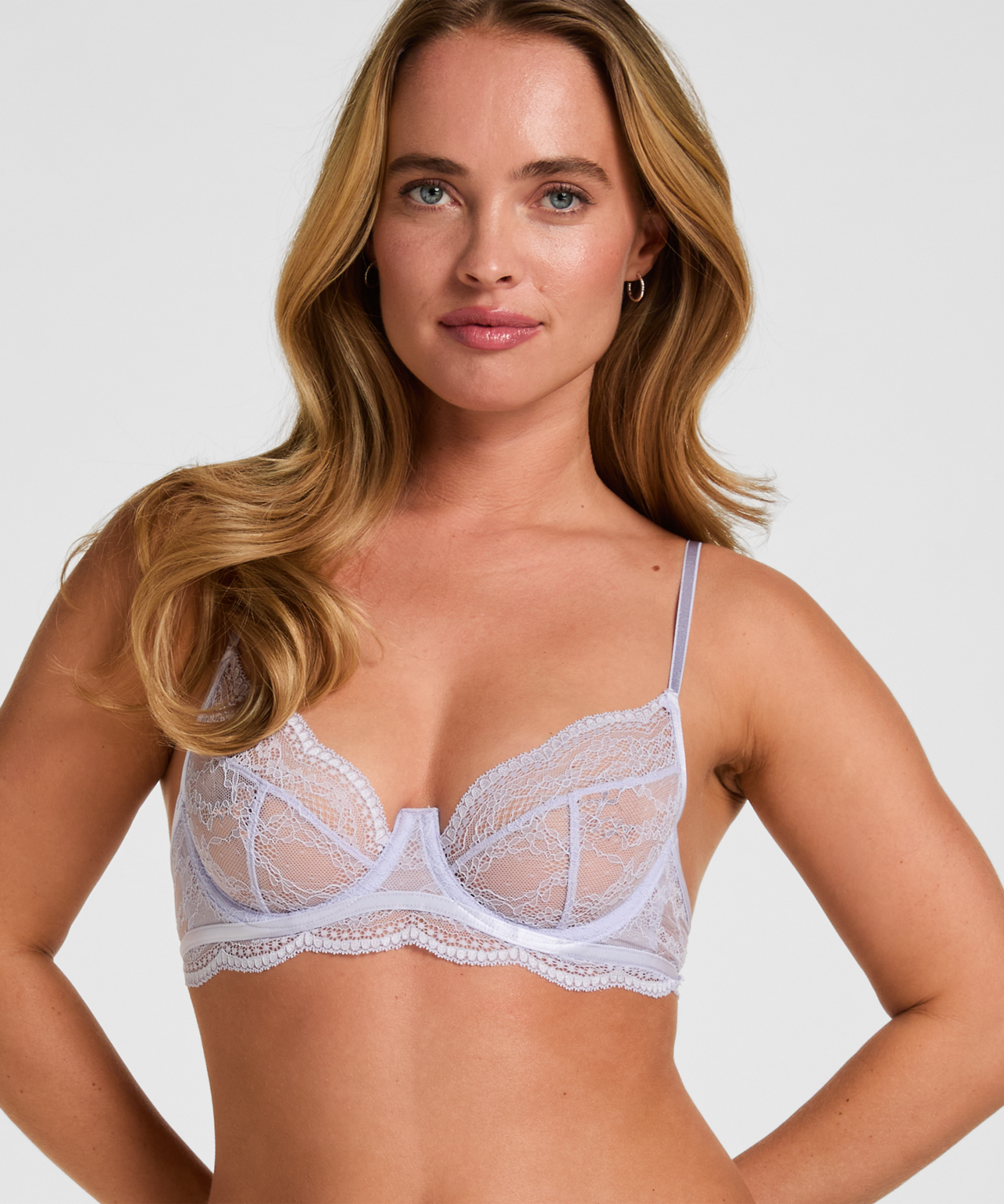 Isabelle Non-Padded Underwired Bra, Purple, main