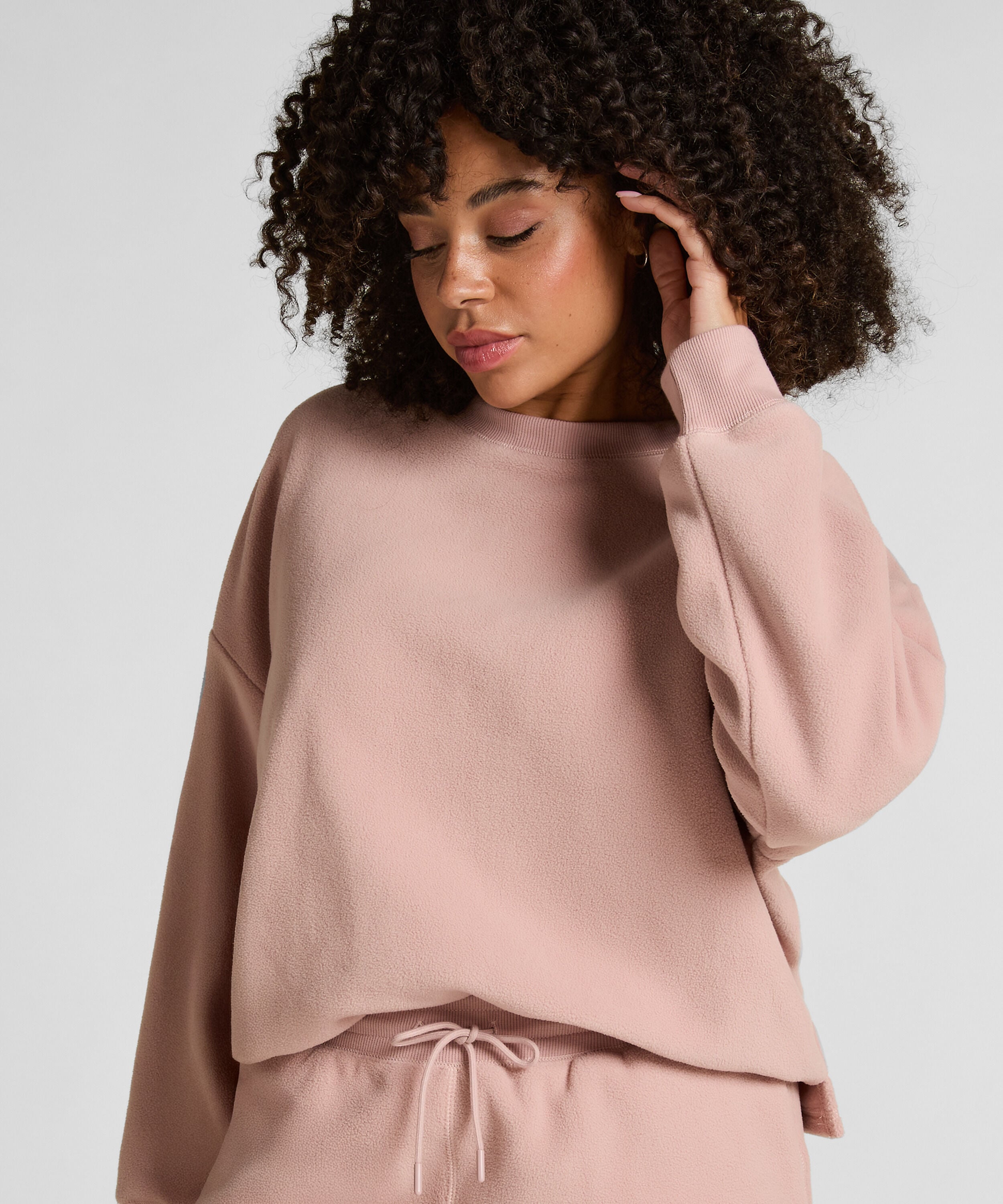 Top Sporty Fleece, Pink