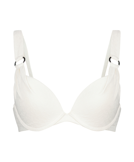 Sri Lanka Padded Push-Up Underwired Bikini Top, White