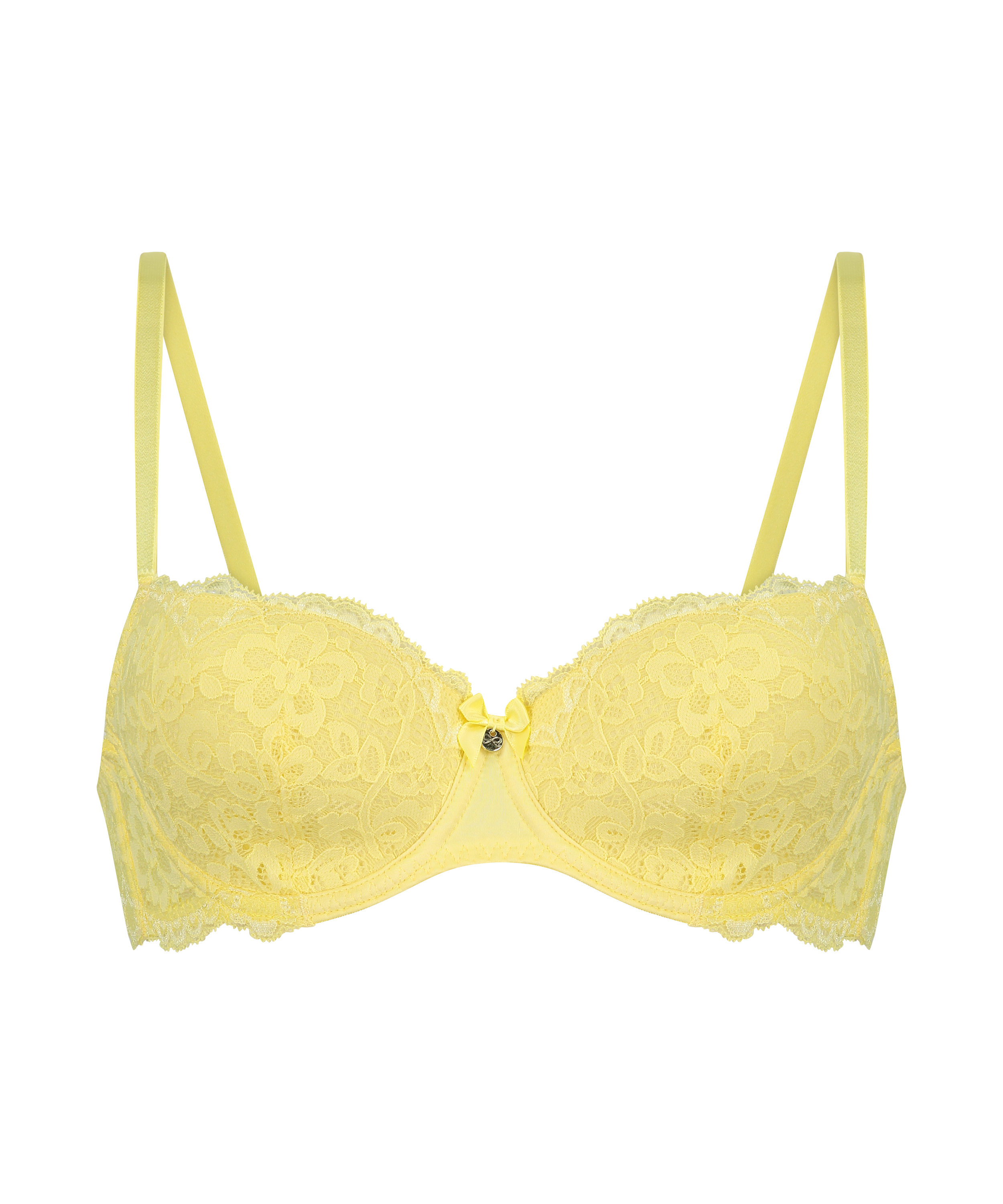 Marine Padded Underwired Bra, Yellow, main