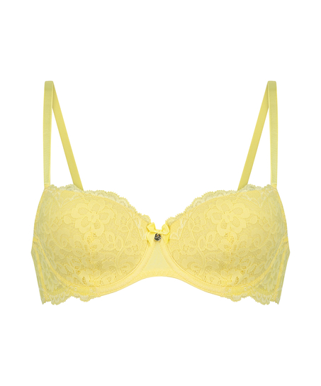 Marine Padded Underwired Bra, Yellow