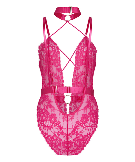 Private Brandy body open crotch, Pink