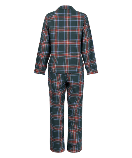 Flannel Pyjama Set, Green