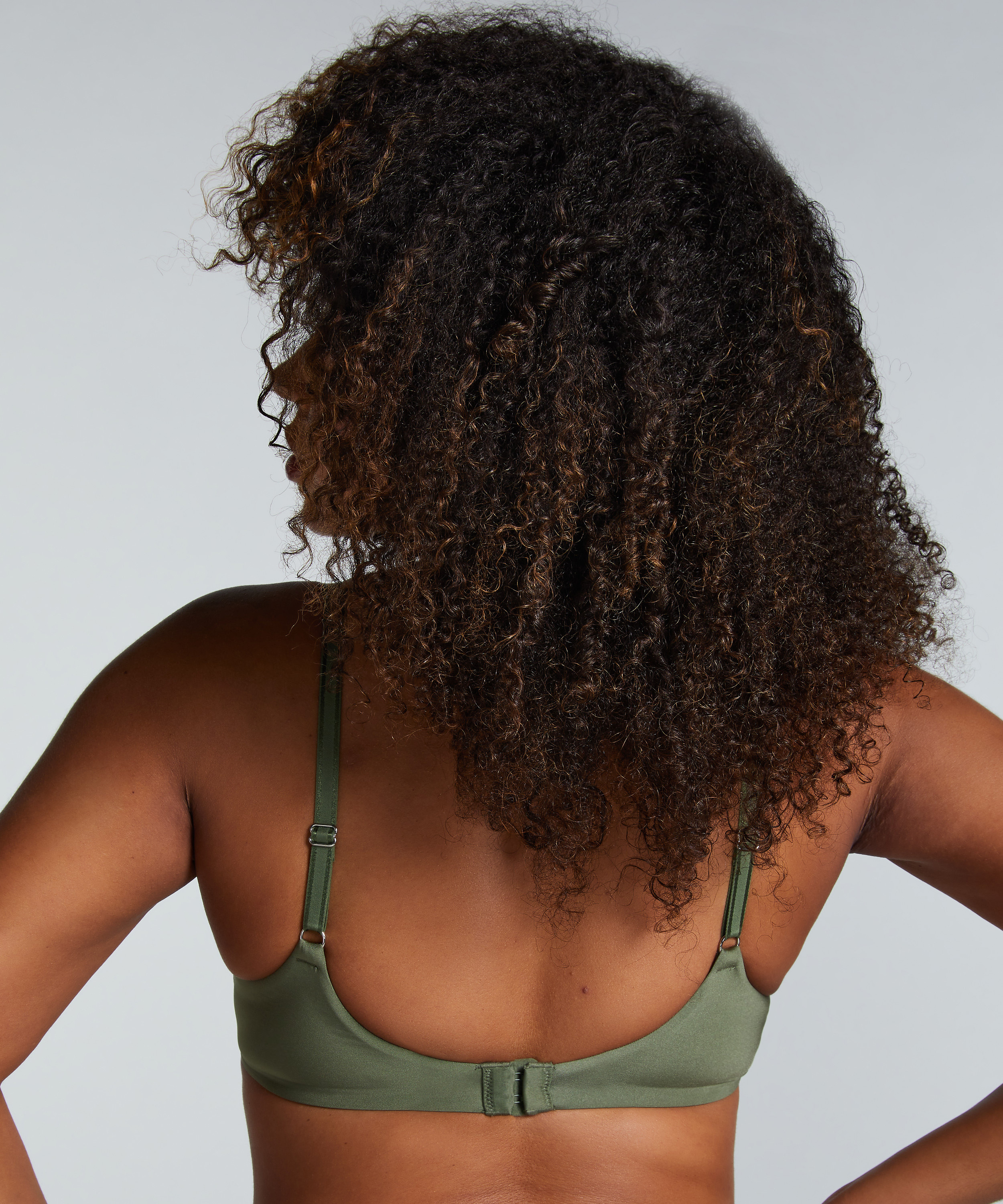 Mona padded non-underwired bra, Green, main