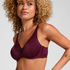 Nina Non-Padded Underwired Minimizer Bra, Red