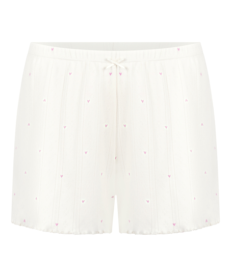 Pointelle Short, White