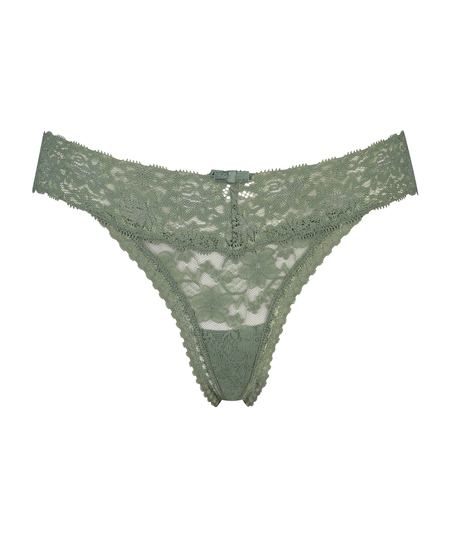 Extra Low V-Thong, Green