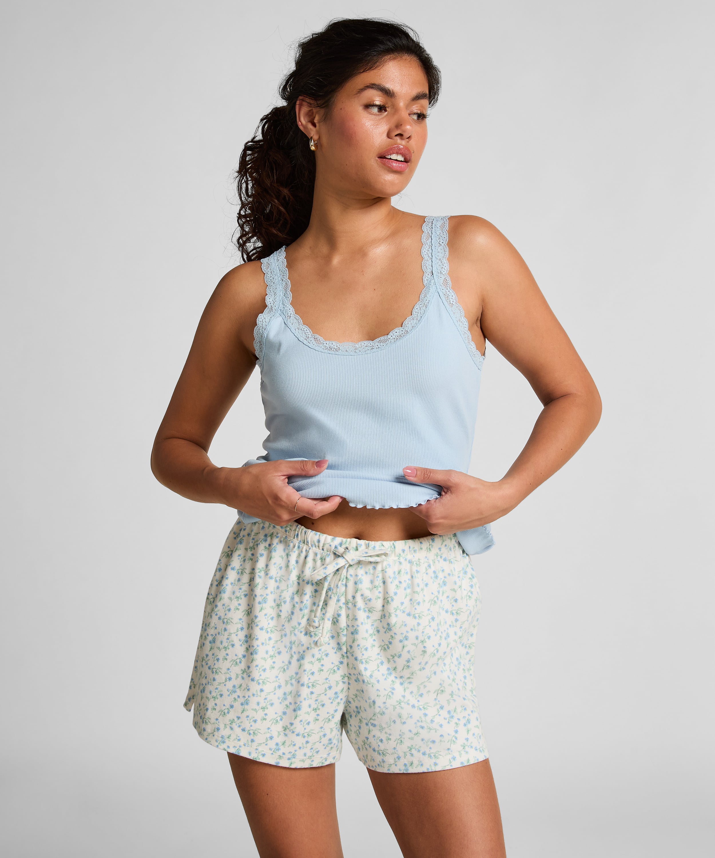 Cotton shorts, White, main