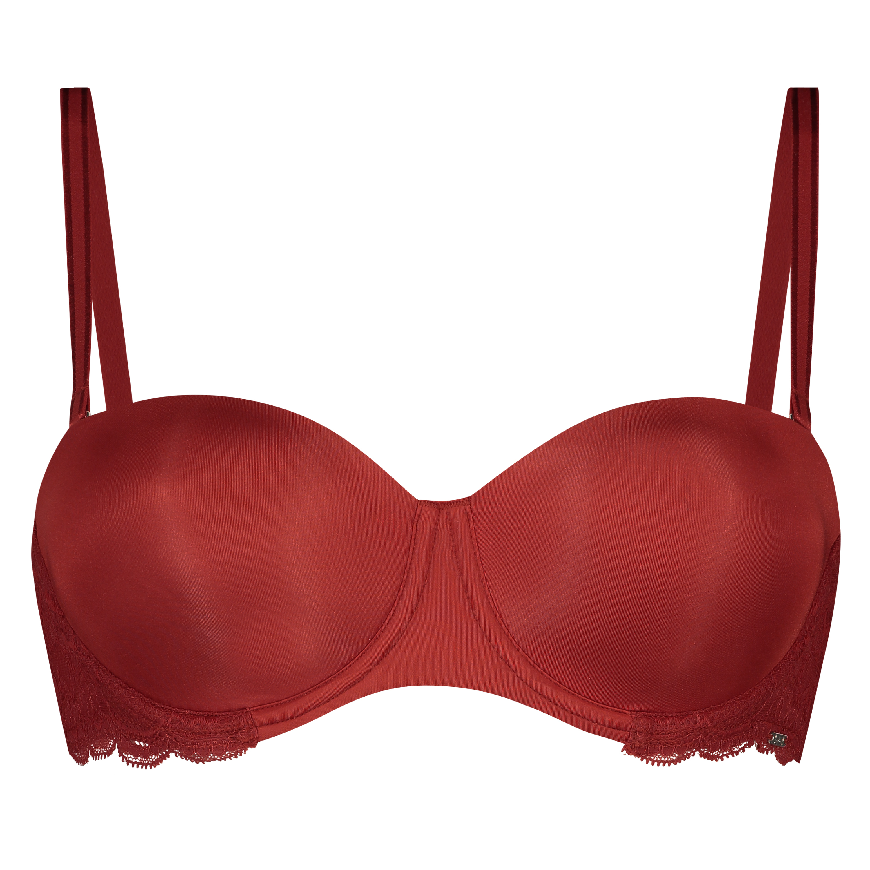 Angie Padded Strapless Underwired Bra, Red, main