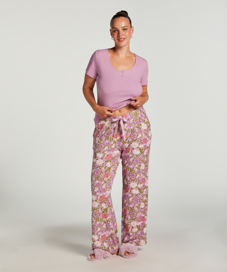 Jersey Pyjama Pants, Purple