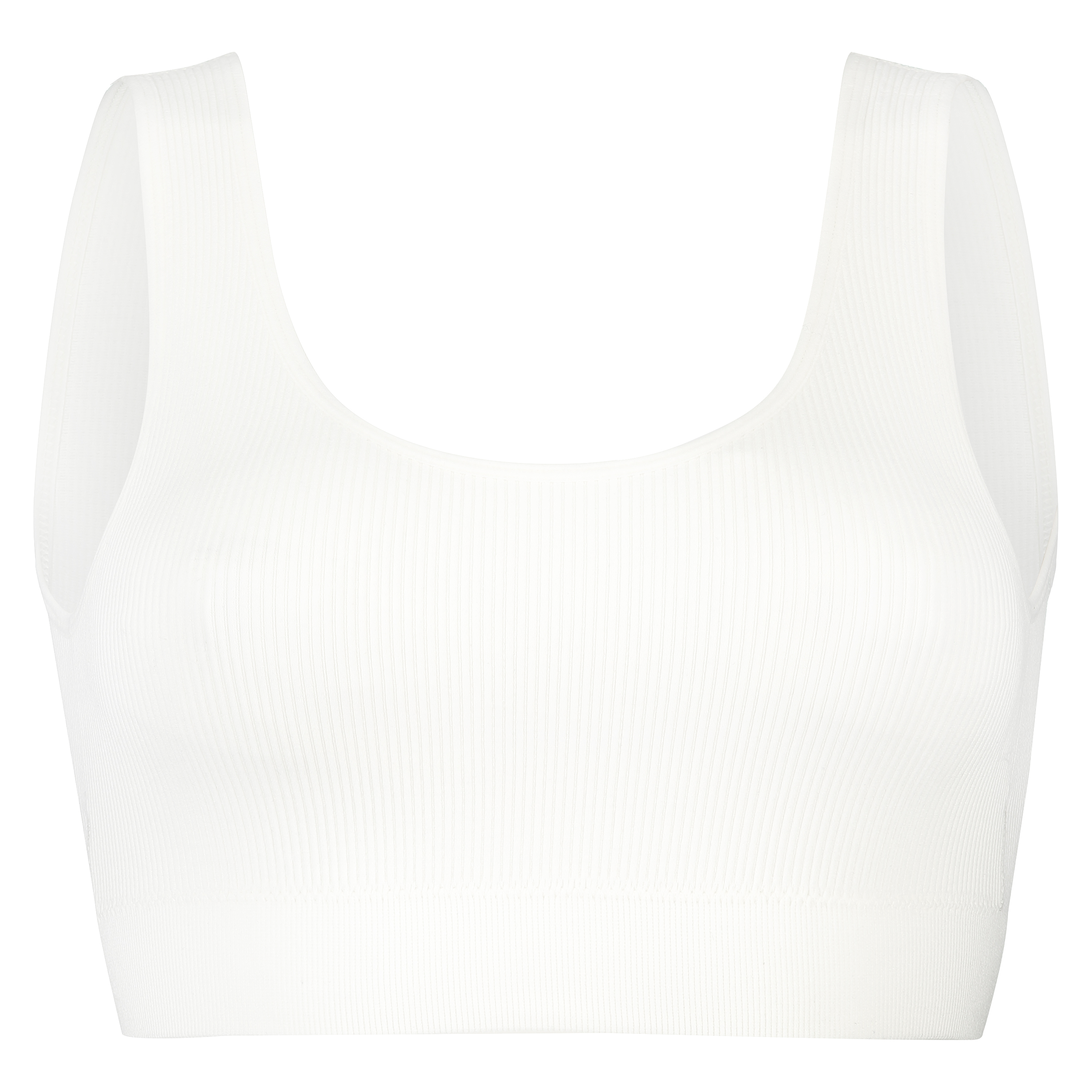 Seamless bralette, White, main
