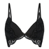 Pippa Padded Underwired Longline Push-Up Bra, Black