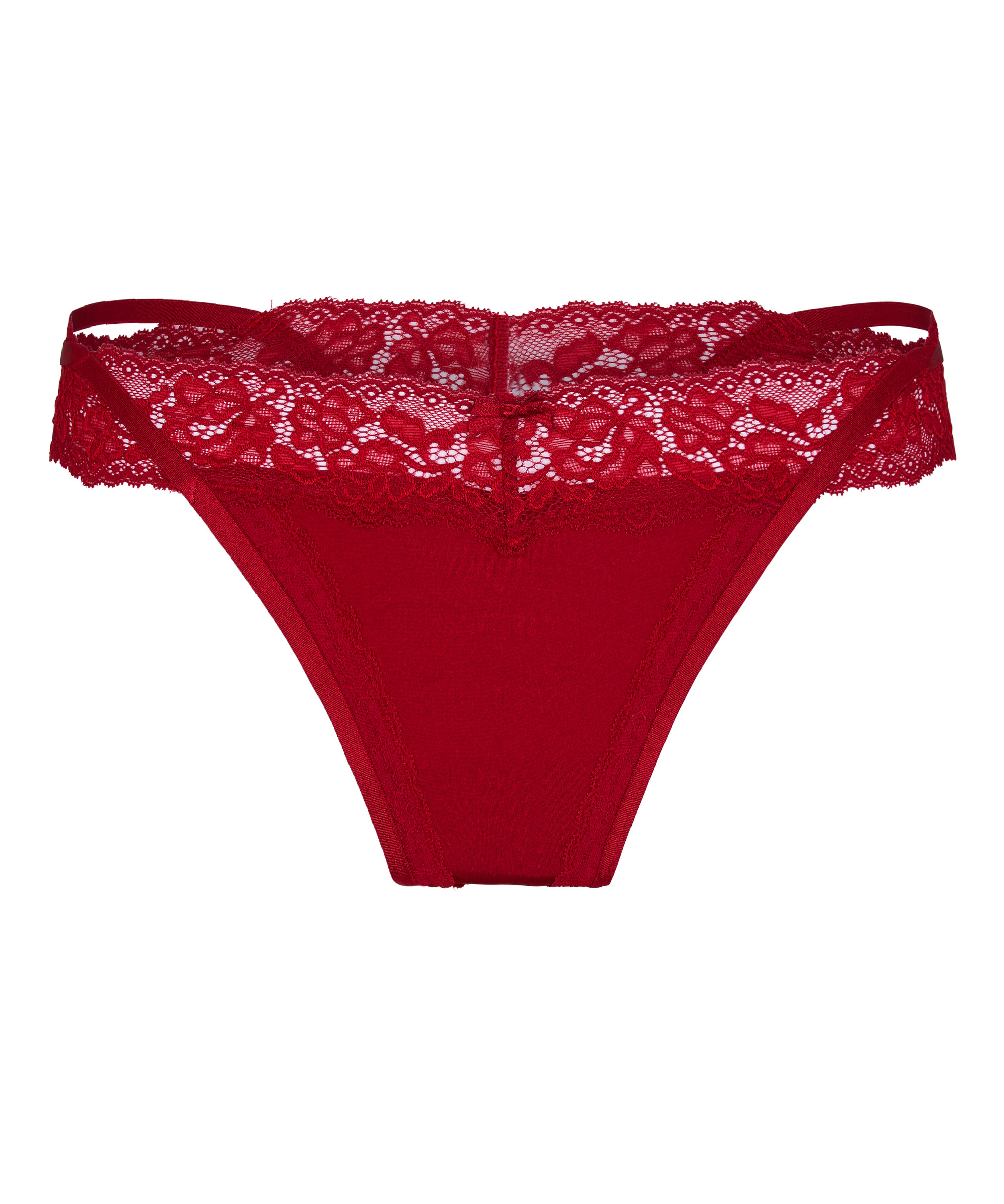Elliena Extra Low V Thong, Red, main