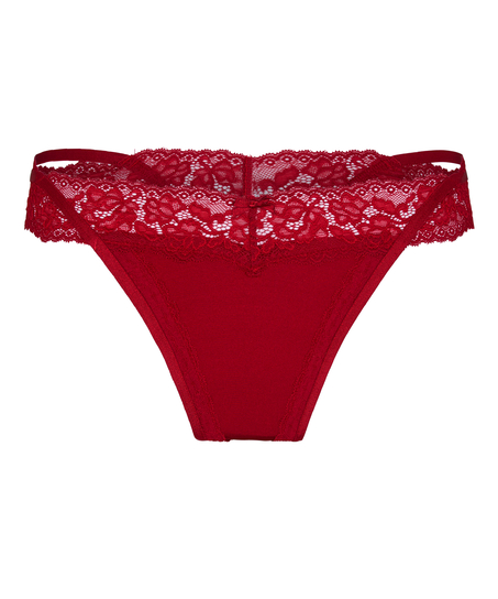 Elliena Extra Low V Thong, Red