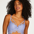 Marilee Padded Underwired Longline Bra, Purple