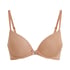 Plunge Padded Underwired Bra, Brown