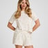 Pyjama Short Pointelle, White