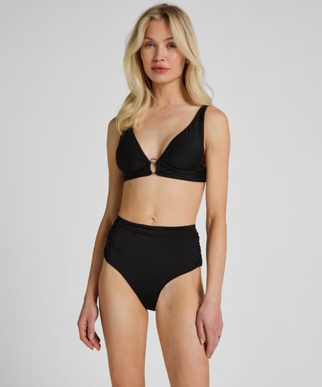 Triangle Bikini Top Luxe, Black