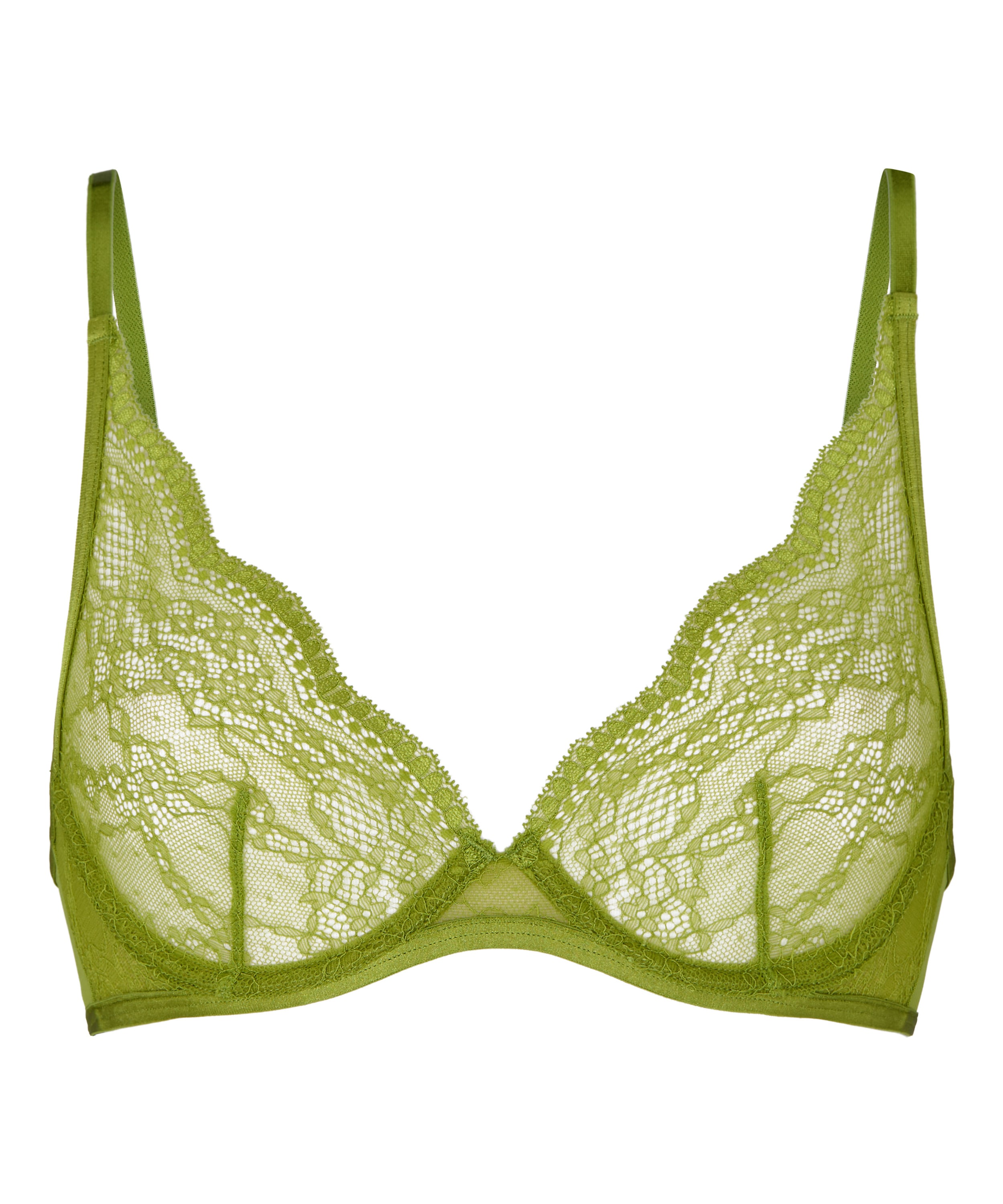 Isabelle Non-Padded Underwired Bra, Green, main
