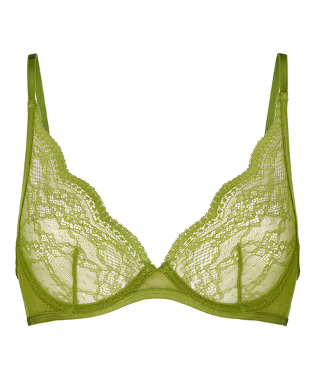 Isabelle Non-Padded Underwired Bra, Green
