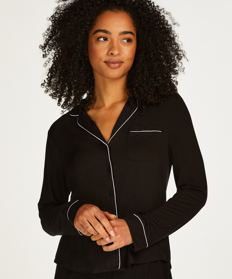 Essential Jersey Long-Sleeved Jacket, Black
