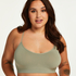 Rose seamless bralette, Green