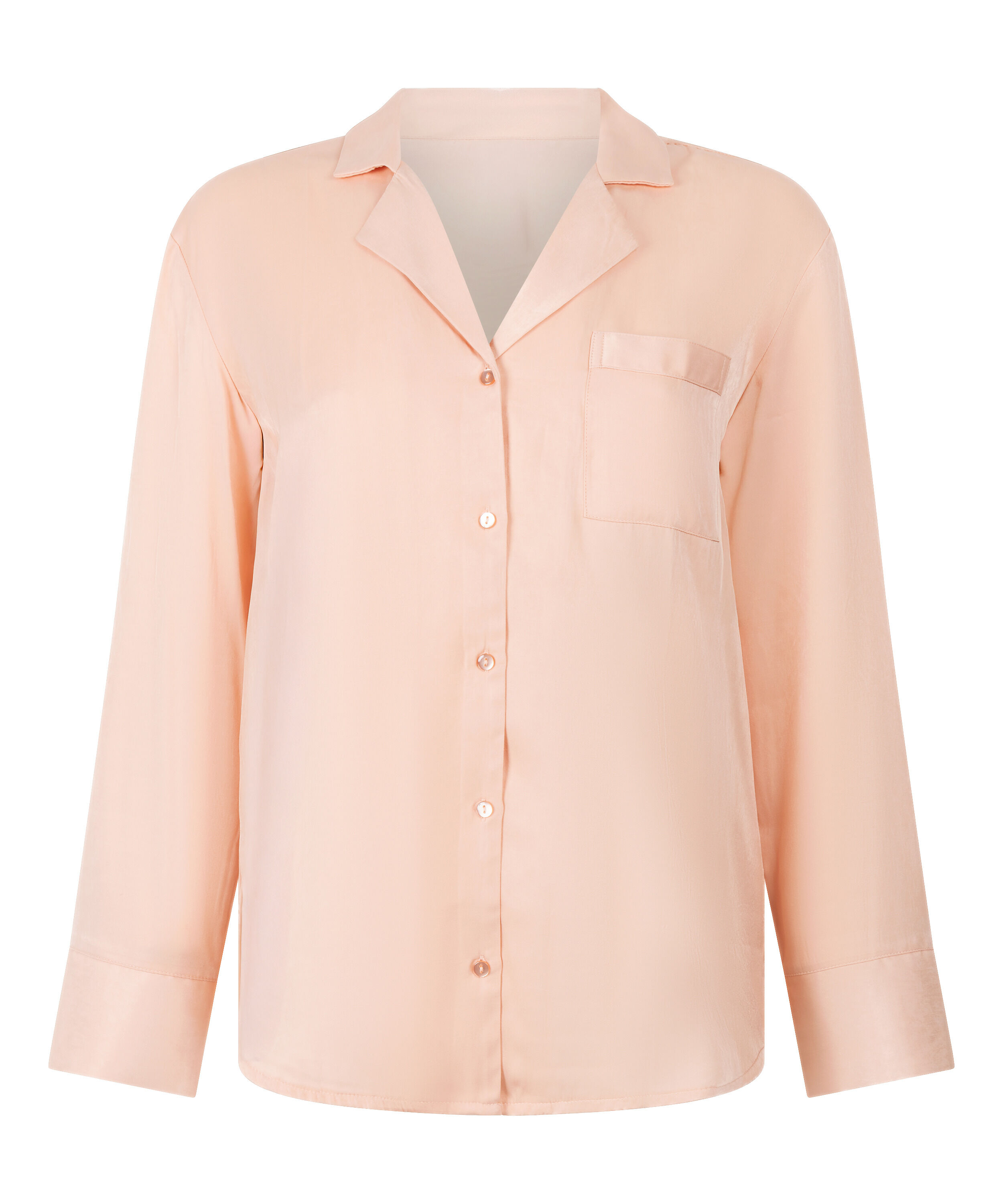 Ayla Satin Long-Sleeved Jacket, Pink