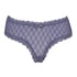 V-shaped Brazilian knickers mesh, Blue
