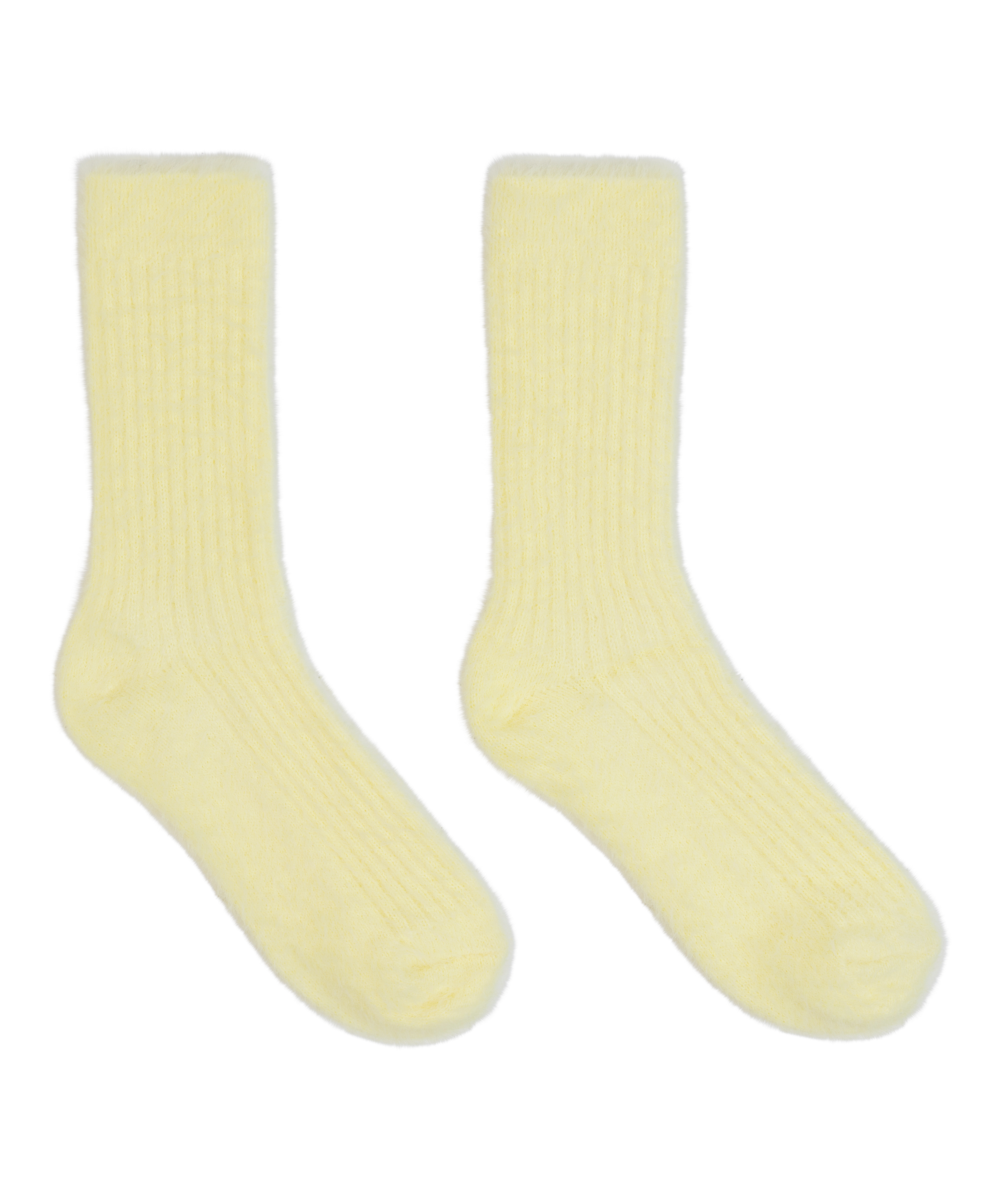Liv Fluffy Socks, Yellow, main