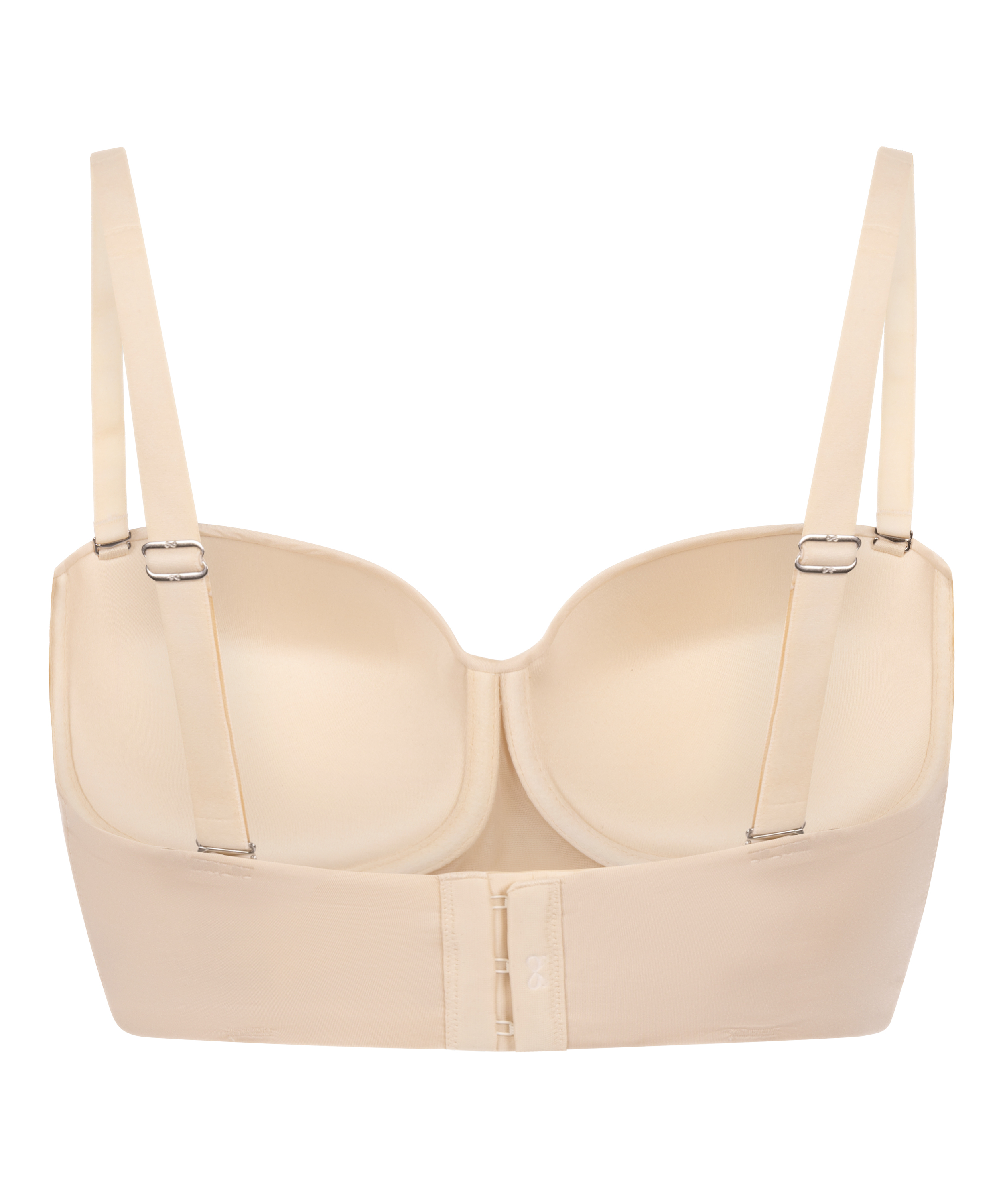 Smooth Padded Underwired Strapless Push-Up Bra, Beige, main