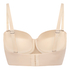 Smooth Padded Underwired Strapless Push-Up Bra, Beige