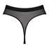 High-Cut invisible Mesh thong, Black
