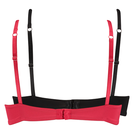 2-Pack Padded Underwired Bra, Black