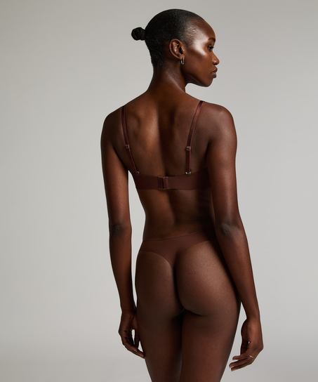 Jane Padded Strapless Underwired Bra, Brown